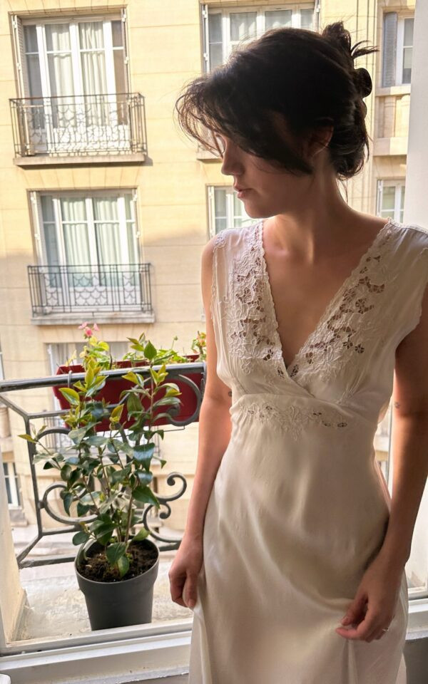 Vintage Silk Bridal Slip Dress