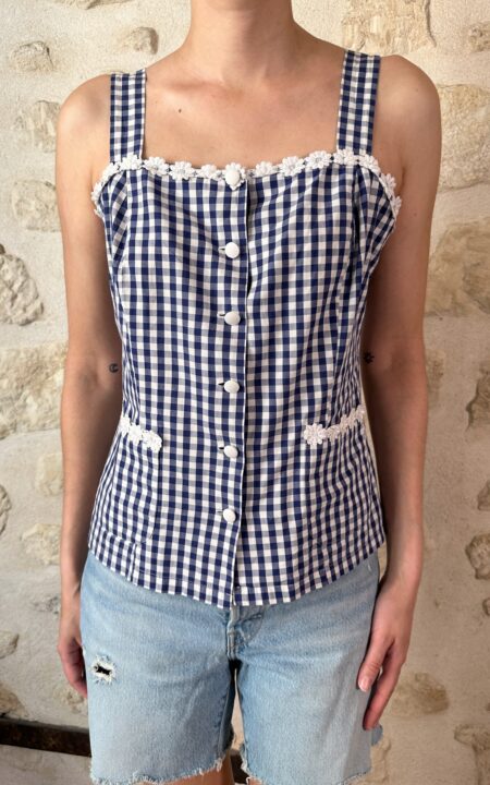 Babydoll Gingham Top