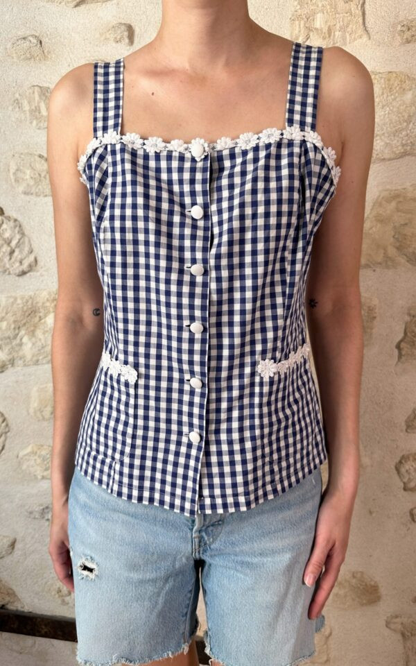 Babydoll Gingham Top