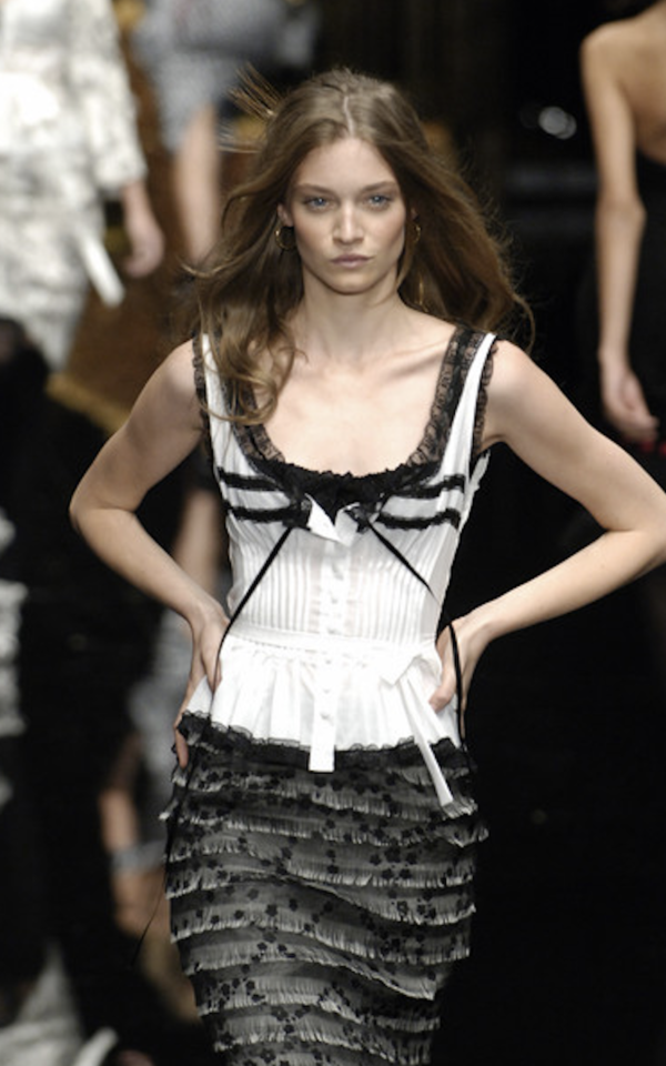 Dolce & Gabbana 2006 Corset Lace Blouse