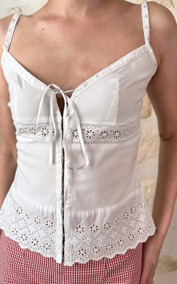 Italian Eyelet Lace Cami