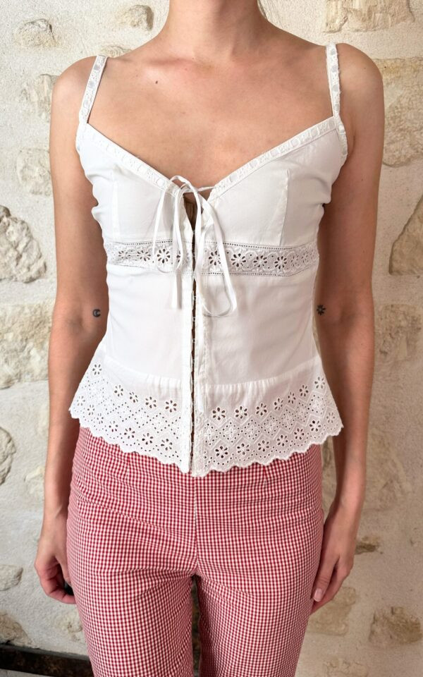 Italian Eyelet Lace Cami