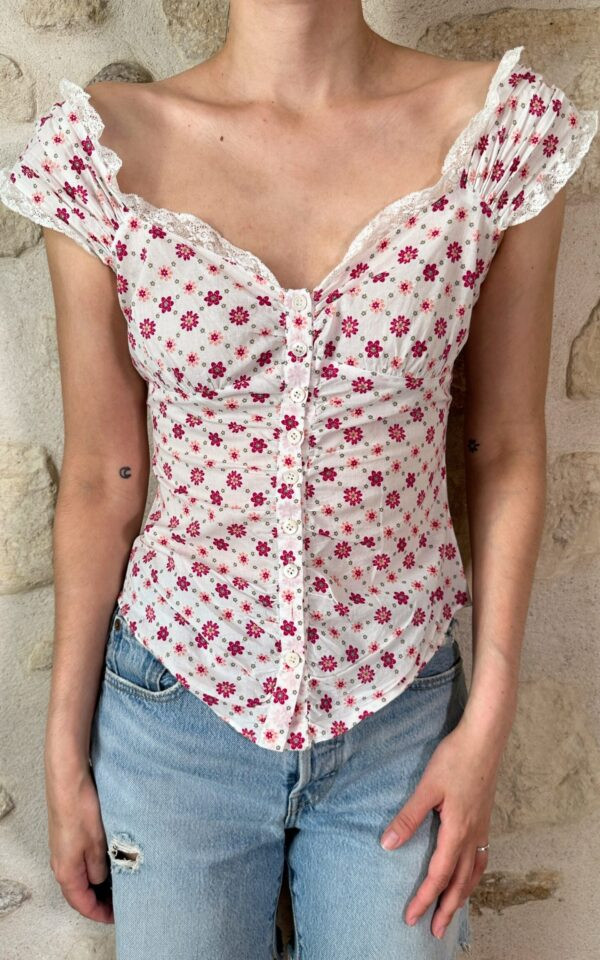 Moschino Bustier Floral Top