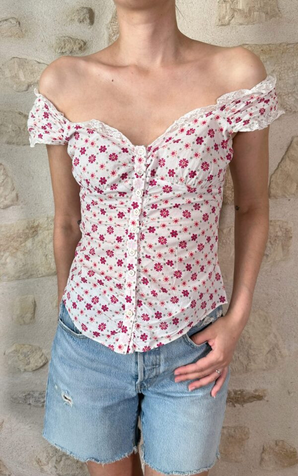 Moschino Bustier Floral Top