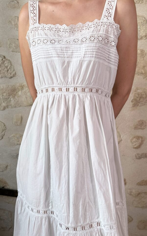 Romantic Vintage Cotton Lace Dress