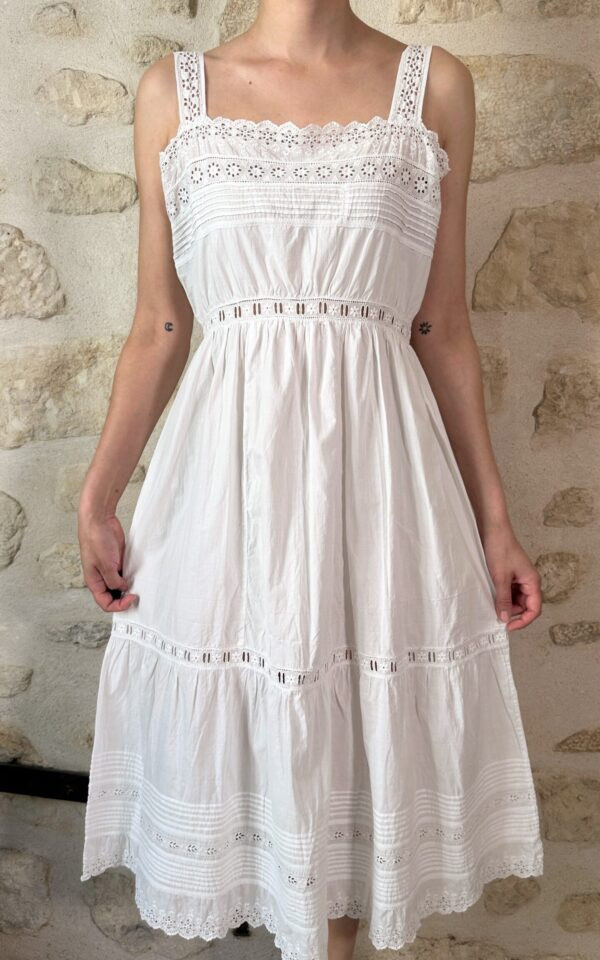 Romantic Vintage Cotton Lace Dress
