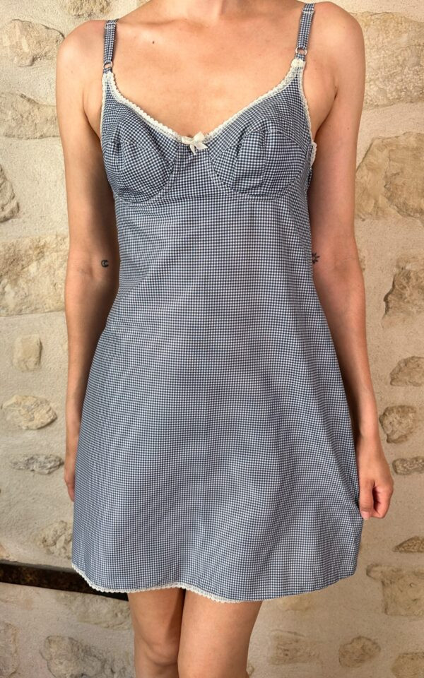 Babydoll Balconette Gingham Dress