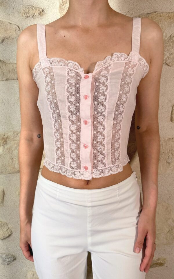 Pink Lace Top