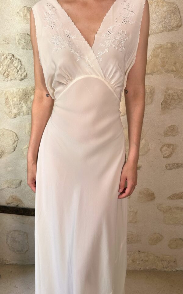 Vintage Bridal Boudoir Silk Dress