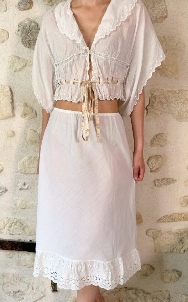 Vintage Italian Cotton Petticoat
