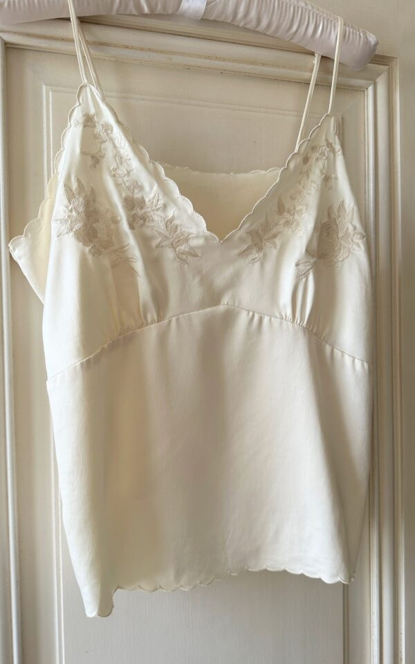 Vintage Silk Ivory Cami