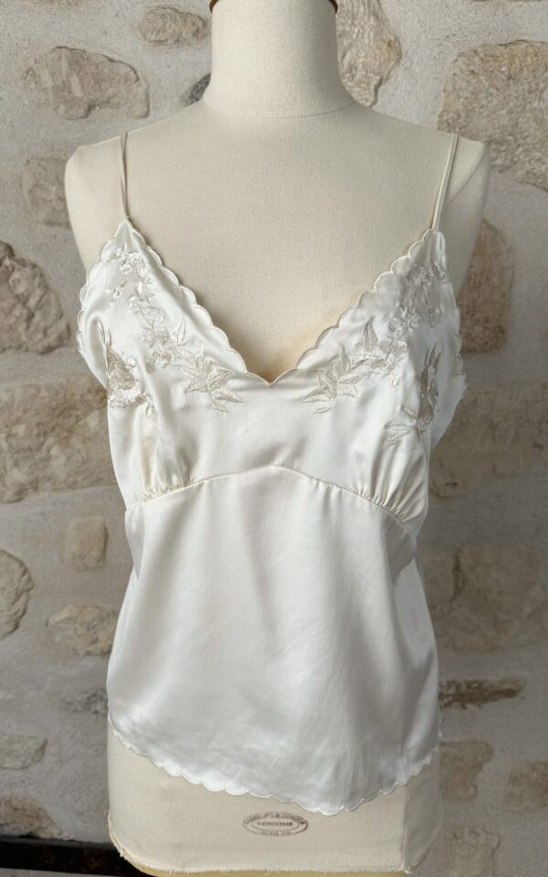 Vintage Silk Ivory Cami