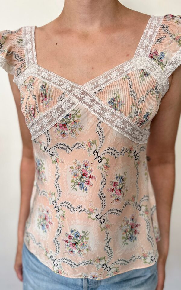 Baby Pink Silk Blouse