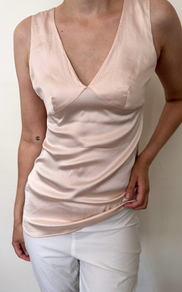 Dolce & Gabbana Pink Silk Top