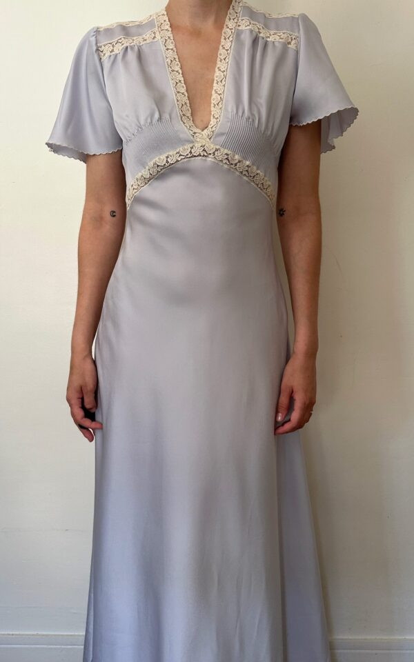 Maxi Silver Blue Nightgown