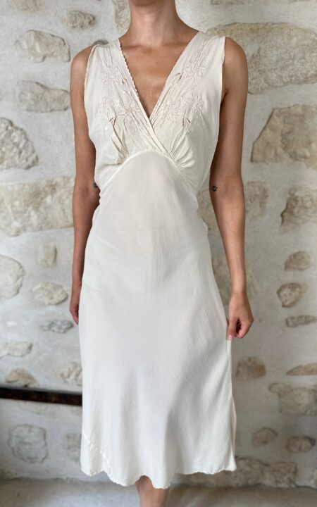 Bridal Silk Midi Nightgown