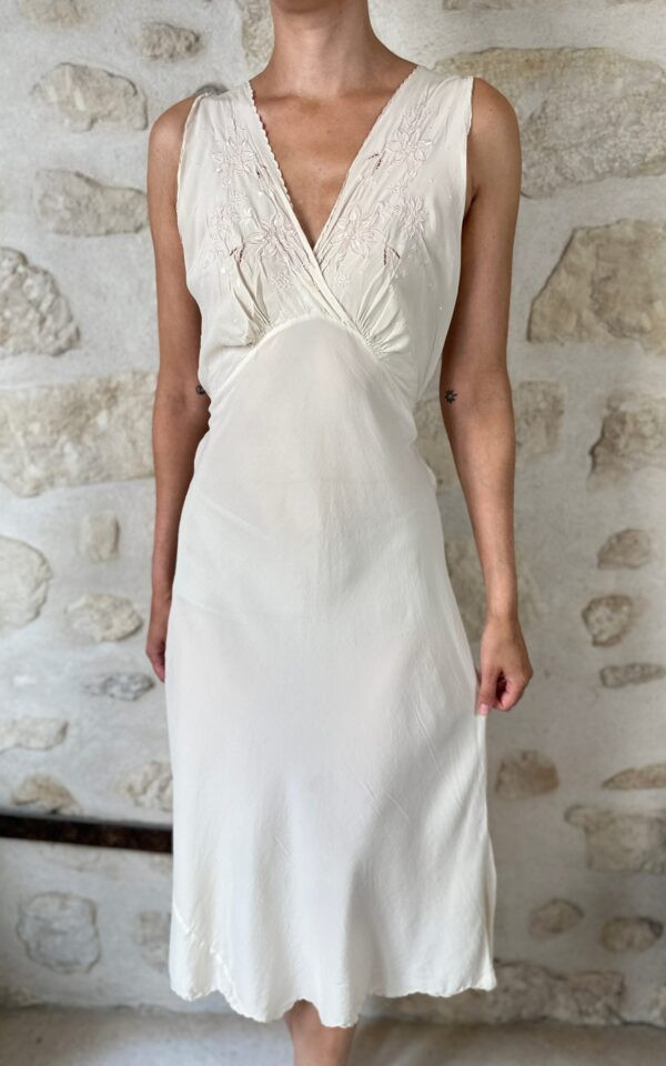 Bridal Silk Midi Nightgown
