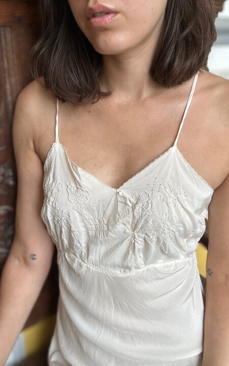 Classic French Silk Slip Dress