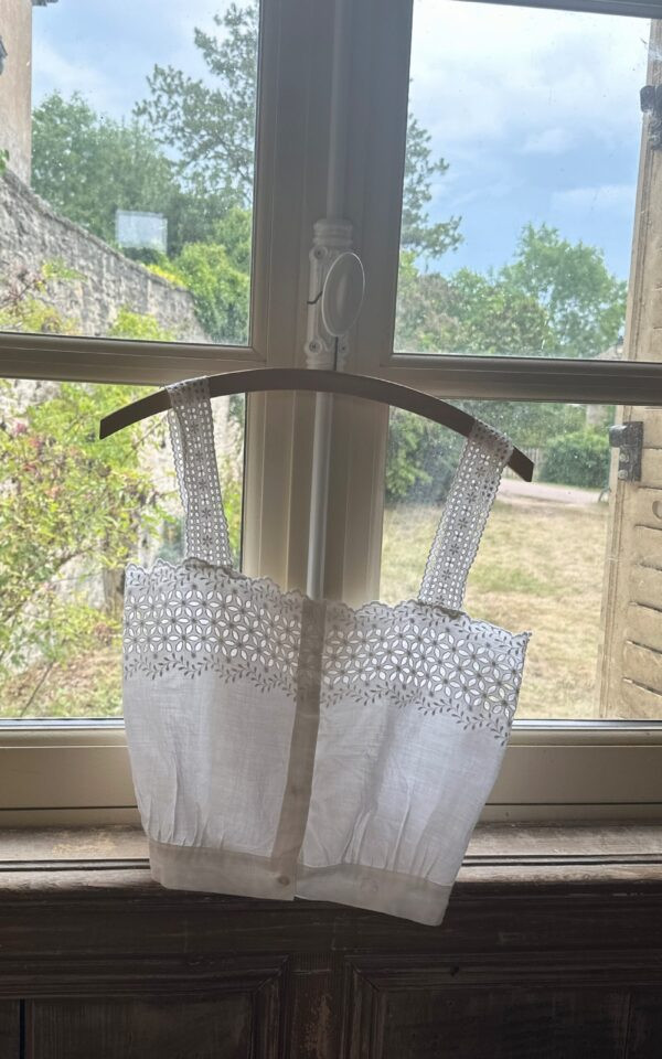 Cropped Eyelet Corset Cover