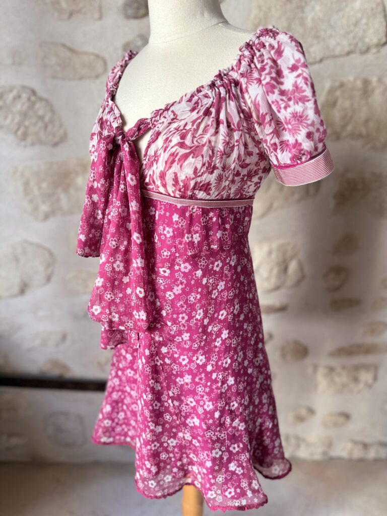 Dolce & Gabbana Silk Mini Boho Dress