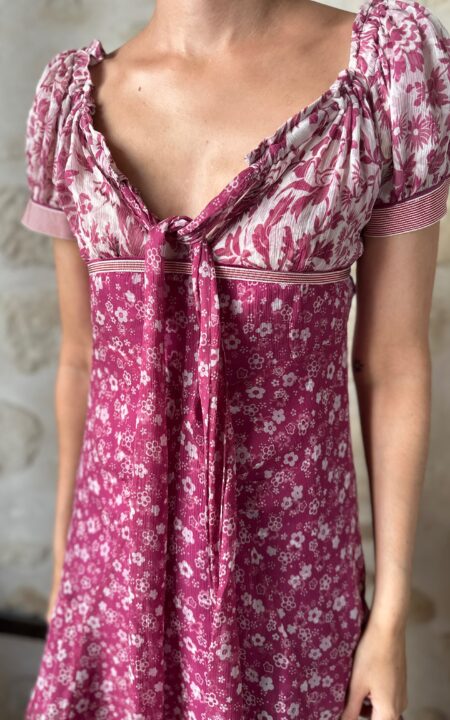 Dolce & Gabbana Silk Mini Boho Dress