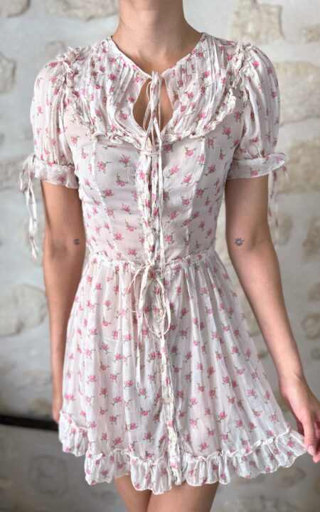 Dolce & Gabbana Silk Rose Dress
