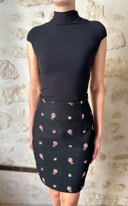 Lolita Lempicka Rose Wool Skirt