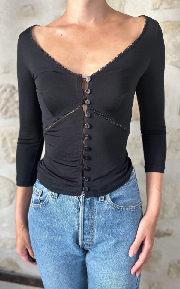 Plein Sud 90s Button Down Top