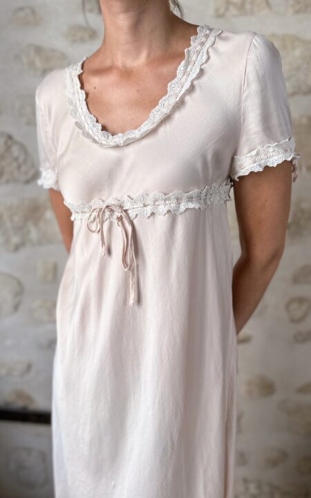 Pure Silk Babydoll Slip Dress