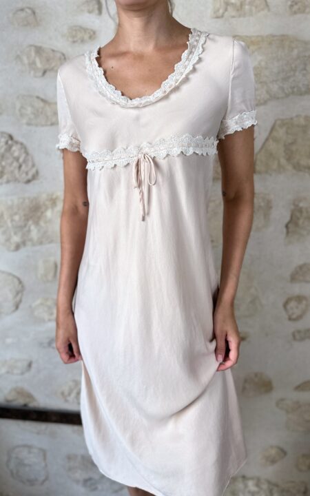 Pure Silk Babydoll Slip Dress