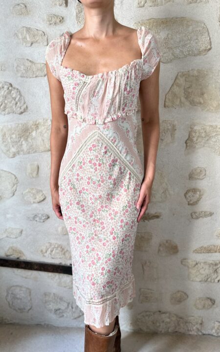 Vintage Maje 90’s Boho Floral Dress