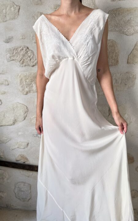 Vintage Silk Bridal Nightgown