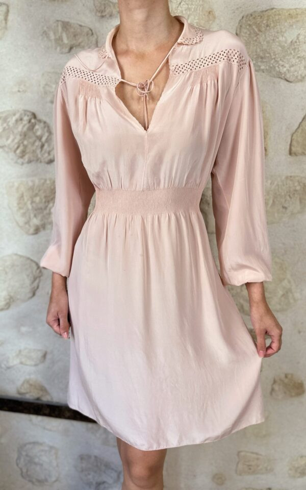Vintage Silk Peter-Pan Dress