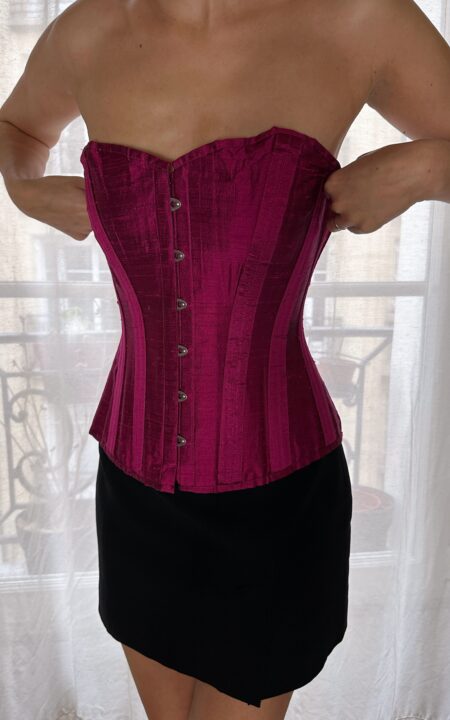 Italian Silk Lace Up Corset