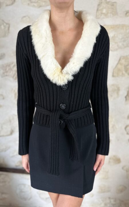 Vintage Dolce & Gabbana Fur Cardigan
