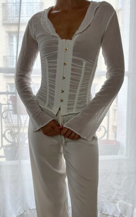 Vintage La Perla Corset Blouse