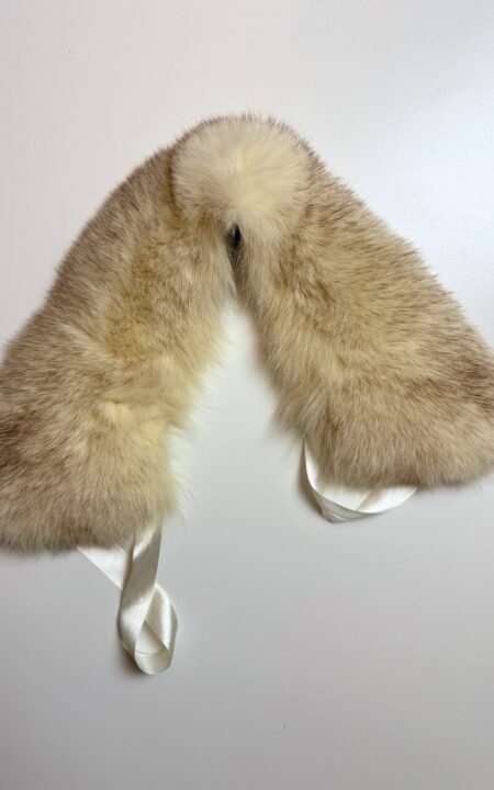 Vintage Ivory Fur Collar