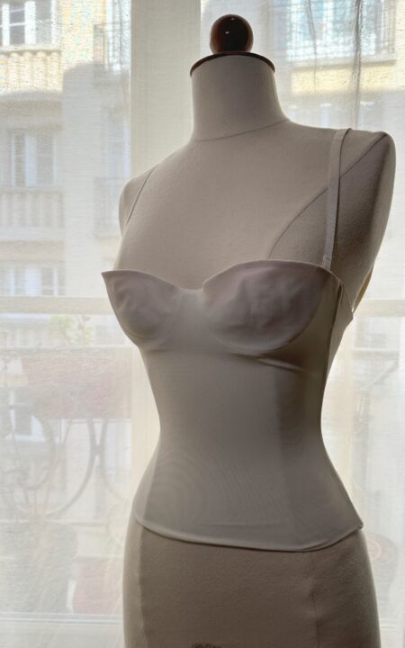 La Perla Mesh Ivory Bustier