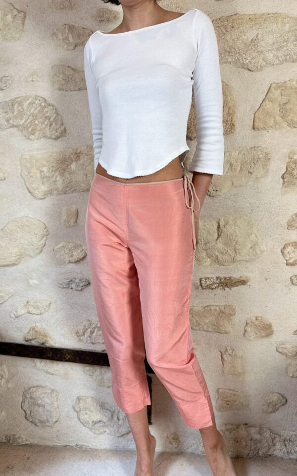 Vintage Blumarine Peach Silk Pants