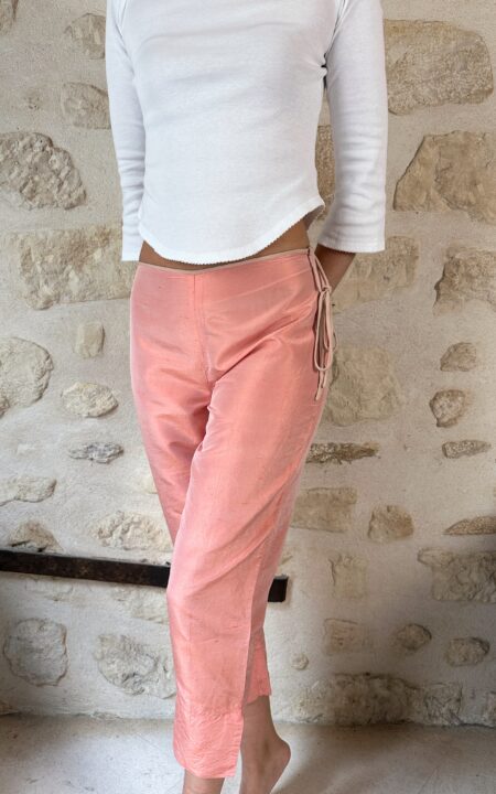 Vintage Blumarine Peach Silk Pants