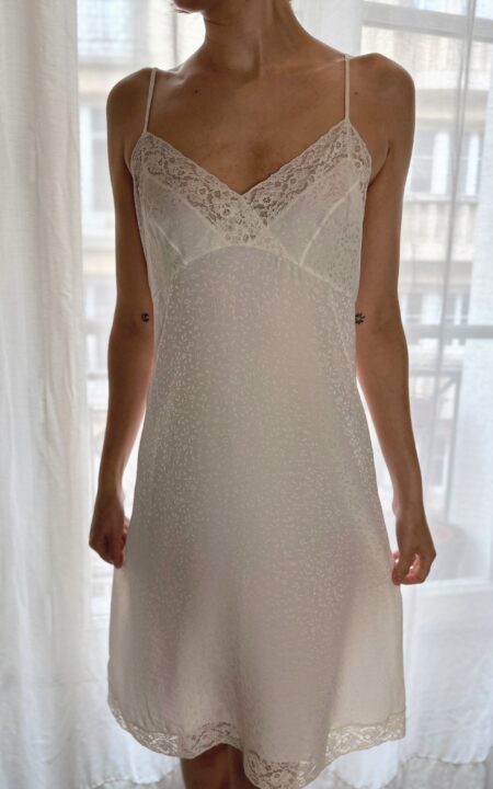 French Silk Floral Slip Dress