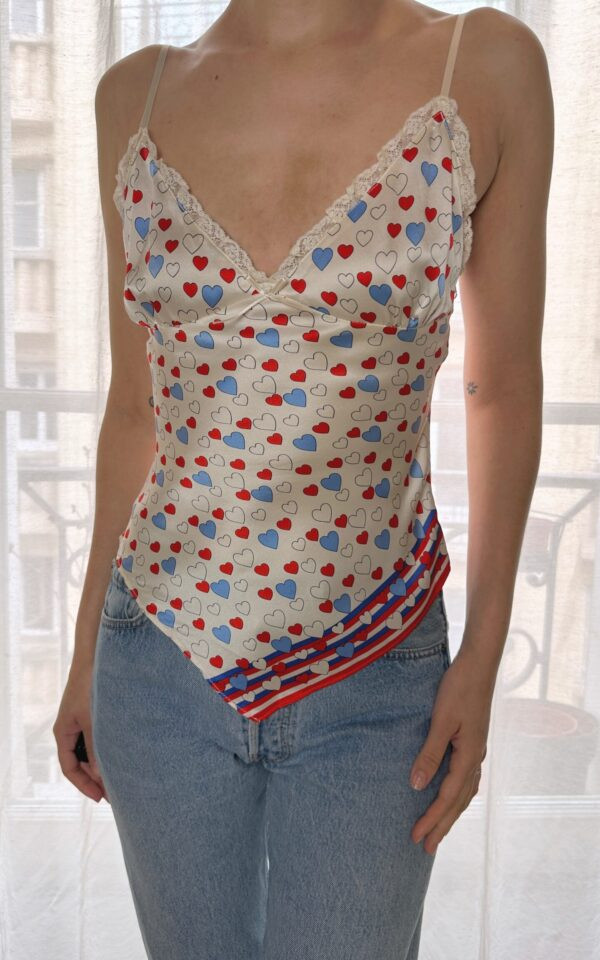 Blugirl Blumarine Silk Hearts Cami