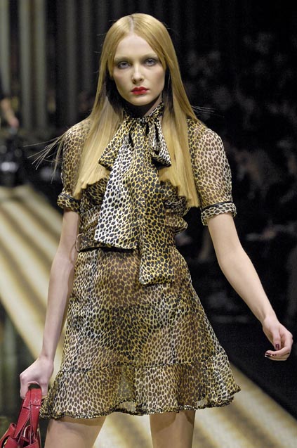 D&G 2007 F/W Silk Leopard Dress Set
