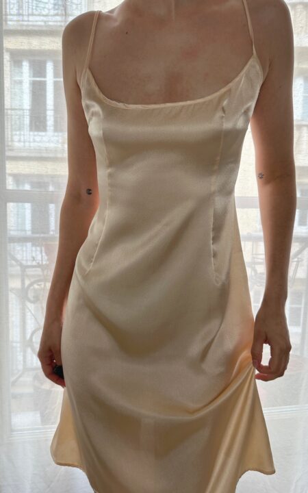 D&G Champagne Pink Slip Dress