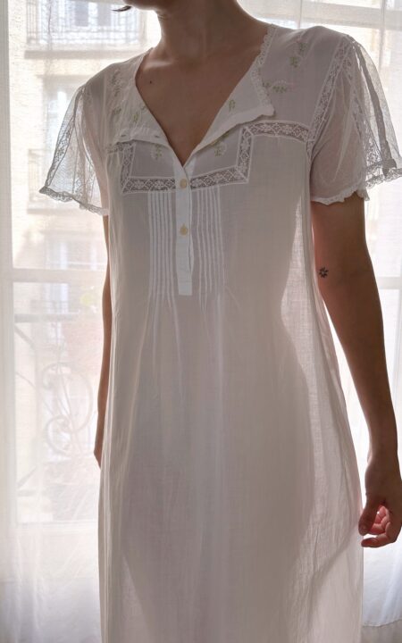 Italian Nightgown With Florals