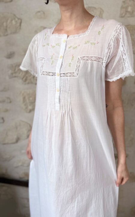 Italian Nightgown With Florals