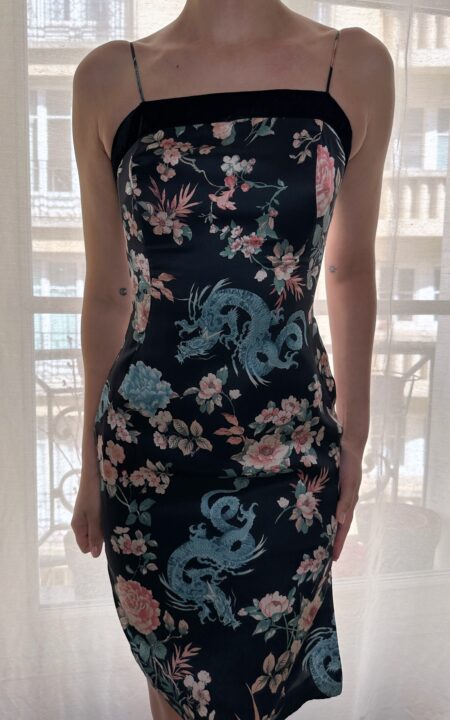 Blugirl Blumarine Silk Dragon Dress