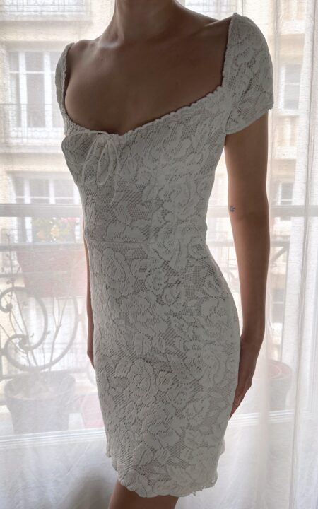 Dolce & Gabbana Crochet Milkmaid Dress – 2011 S/S