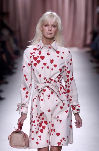 Vintage Moschino S/S 2004 Heart Silk Blouse