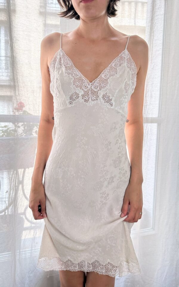 French Silk Ivory Slip Dress